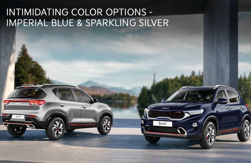 New Imperial Blue and Sparkling Silver colors to announce your arrival in a distinct fashion.