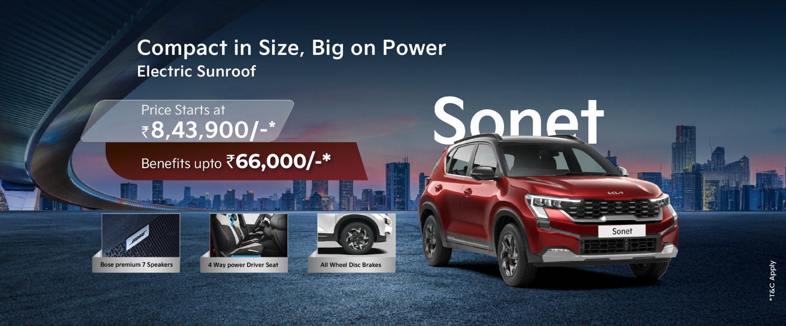 Kia Sonet EV On-Road Price – Hyderabad
