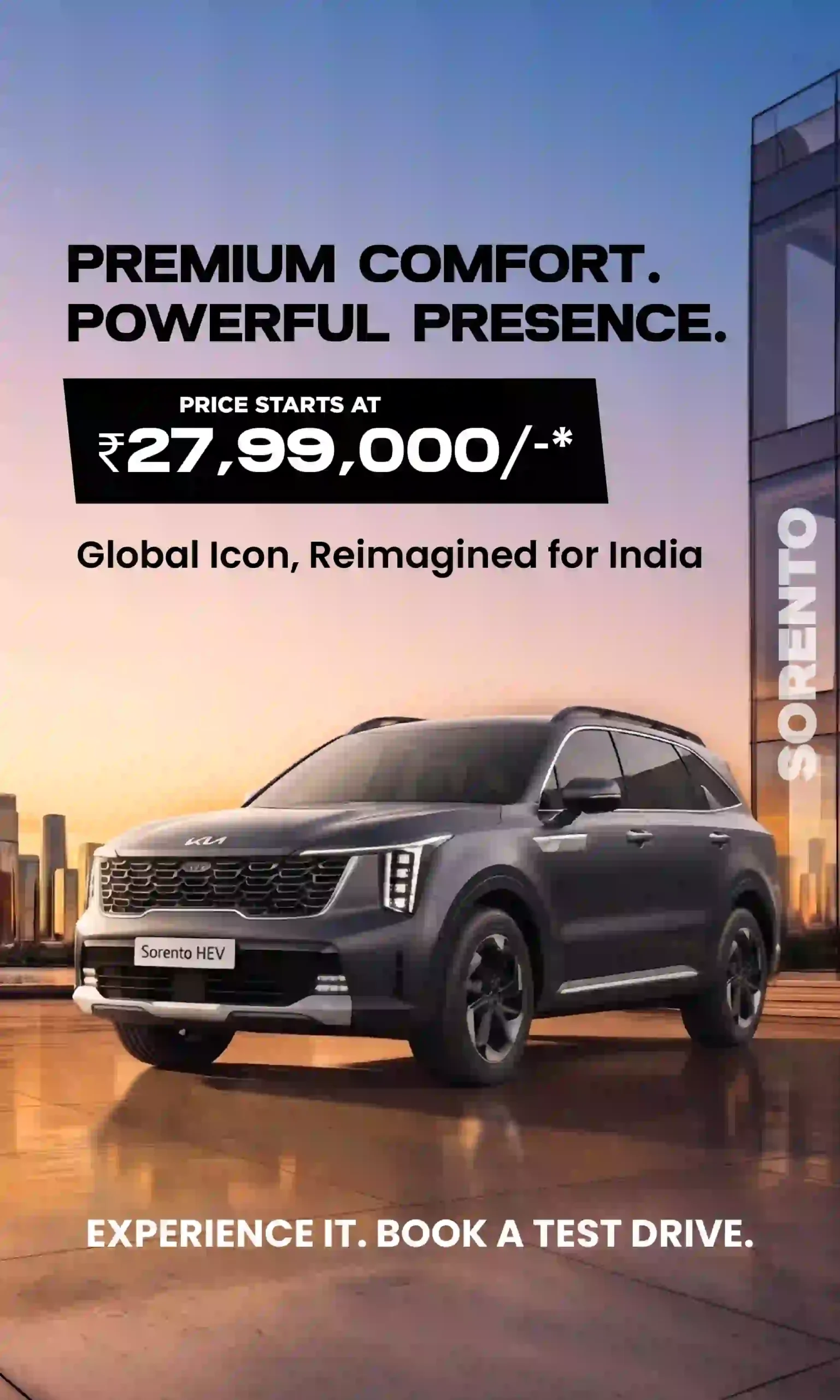 Kia Sorento On Road Price in Hyderabad -099