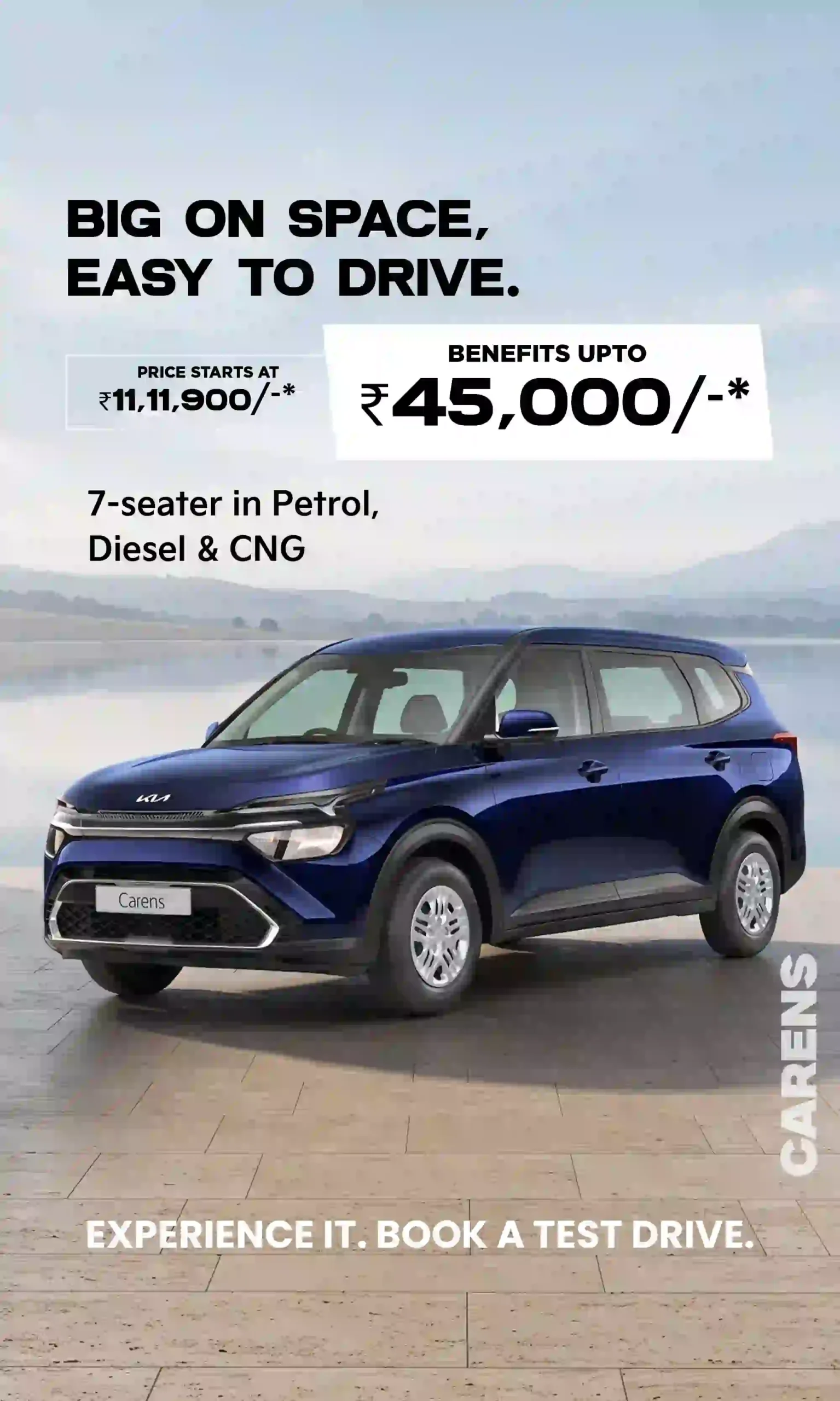 kia Carens Clavis On Road Price in Hyderabad -055
