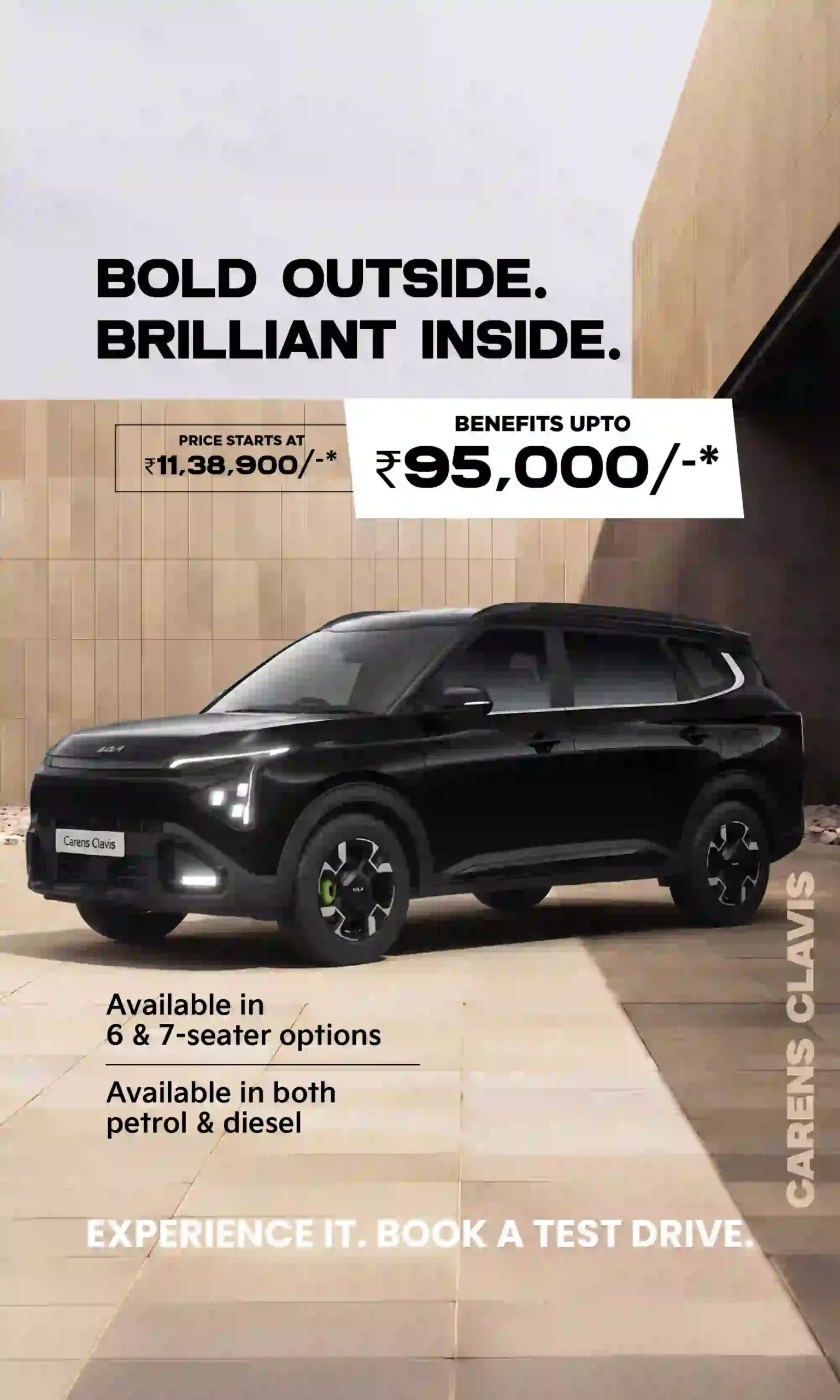 kia Carens Clavis On Road Price in Hyderabad -066